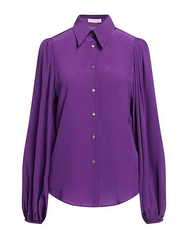 Purple Crêpe Silk shirts & blouses