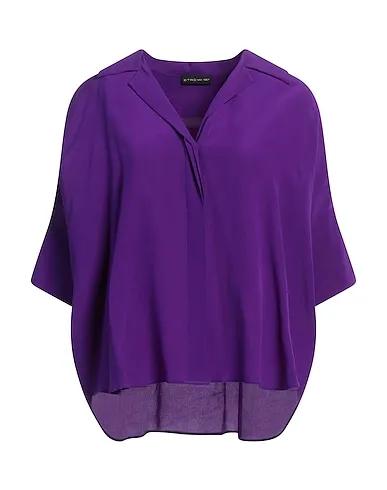 Purple Crêpe Silk shirts & blouses