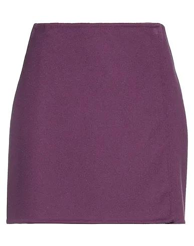 Purple Flannel Mini skirt