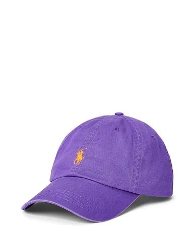 Purple Gabardine Hat COTTON CHINO BALL CAP