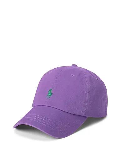 Purple Gabardine Hat COTTON CHINO BALL CAP