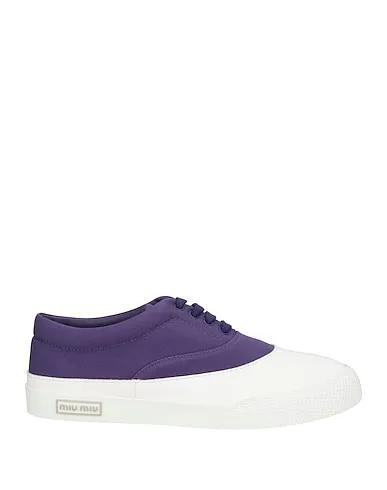 Purple Gabardine Sneakers