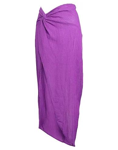 Purple Gauze Maxi Skirts