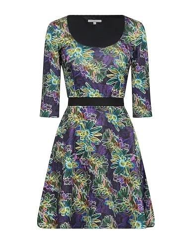 Purple Grosgrain Short dress