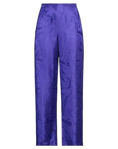 Purple Jacquard Casual pants