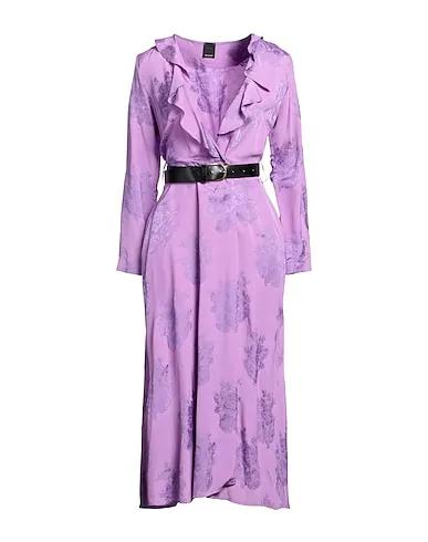 Purple Jacquard Midi dress