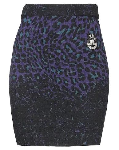 Purple Jacquard Mini skirt