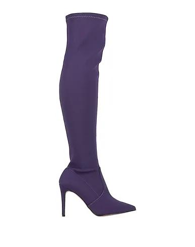Purple Jersey Boots