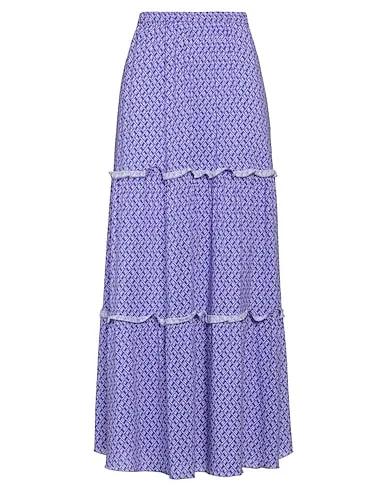 Purple Jersey Maxi Skirts