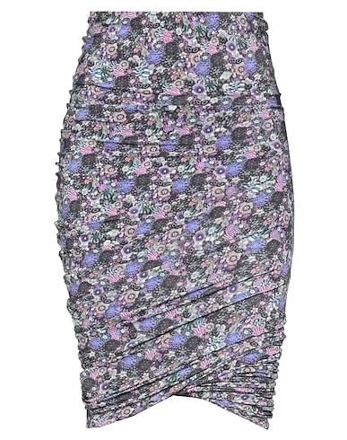 Purple Jersey Midi skirt