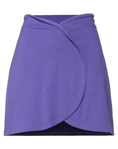 Purple Jersey Mini skirt