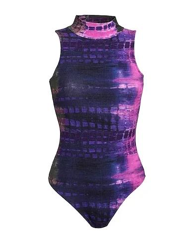 Purple Jersey One-piece swimsuits