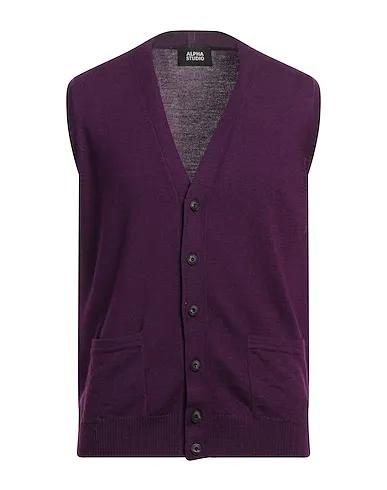 Purple Knitted Cardigan