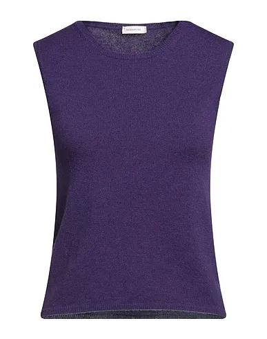 Purple Knitted Cashmere blend