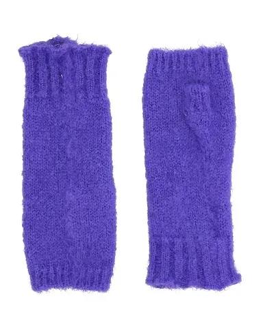 Purple Knitted Gloves