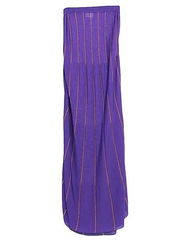 Purple Knitted Maxi Skirts