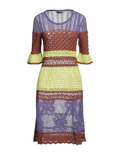 Purple Knitted Midi dress