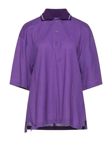 Purple Knitted Polo shirt