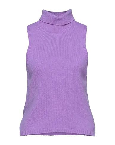 Purple Knitted Sleeveless sweater