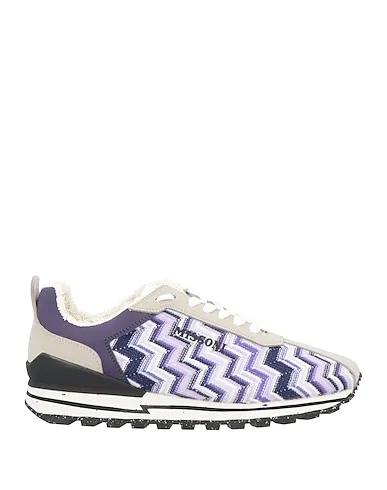 Purple Knitted Sneakers