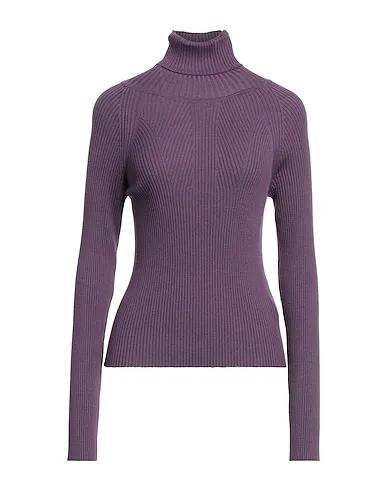 Purple Knitted Turtleneck