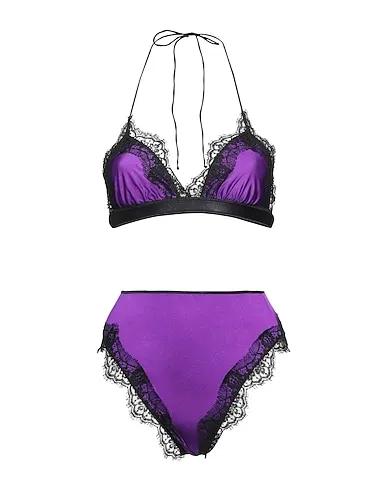 Purple Lace Bikini TRAVAILLE TWO PIECES HIGH-WAISTED
