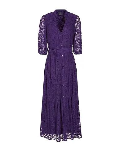 Purple Lace Long dress LACE MAXI DRESS