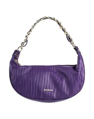 Purple Leather Handbag