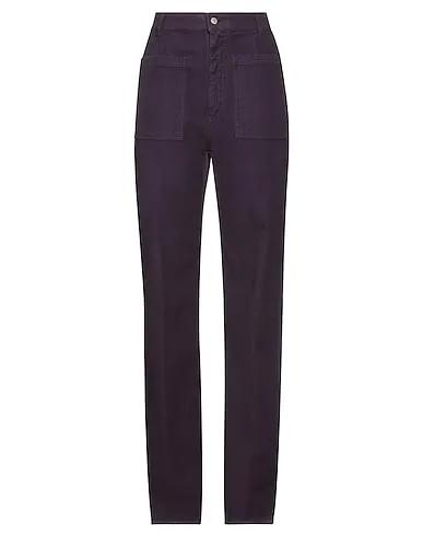 Purple Moleskin Casual pants