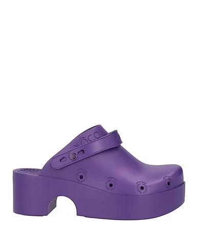 Purple Mules and clogs