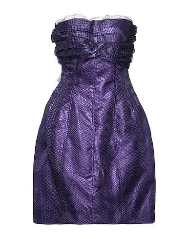 Purple Organza Short dress