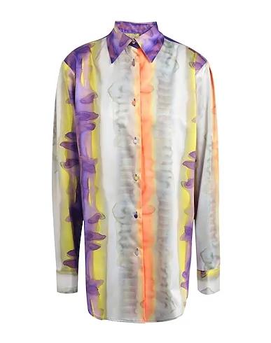 Purple Patterned shirts & blouses CAMICIA IN RASO STAMPATO

