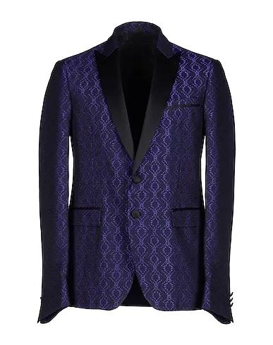 Purple Plain weave Blazer