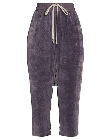 Purple Plain weave Cropped pants & culottes