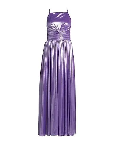 Purple Plain weave Elegant dress