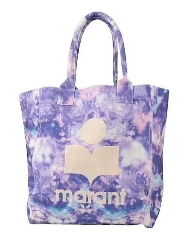 Purple Plain weave Handbag