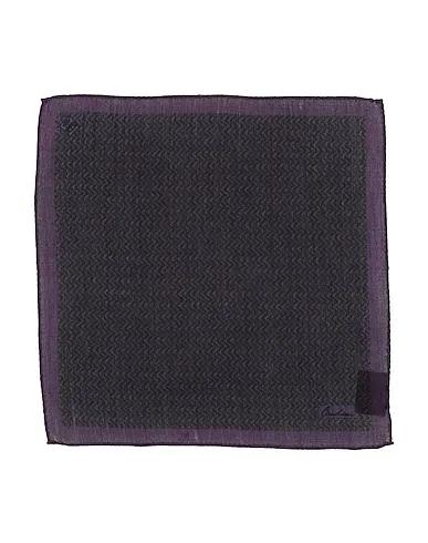 Purple Plain weave Scarves and foulards