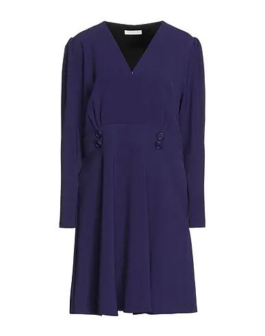 Purple Plain weave Short dress