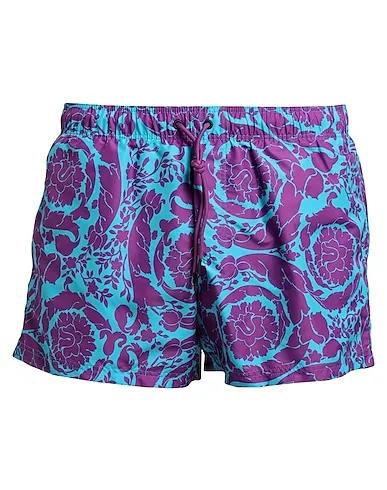 Purple Plain weave Swim shorts