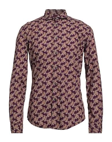 Purple Poplin Patterned shirt