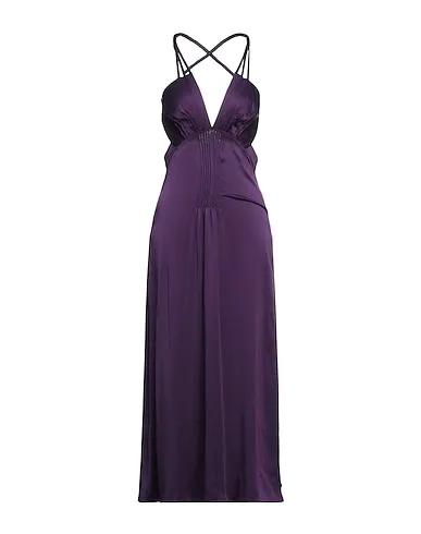 Purple Satin Elegant dress