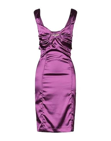 Purple Satin Elegant dress