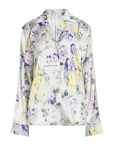 Purple Satin Floral shirts & blouses