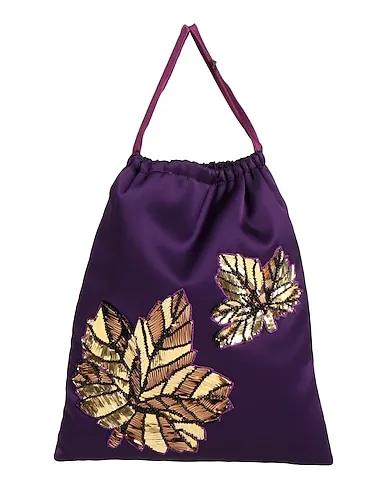 Purple Satin Handbag