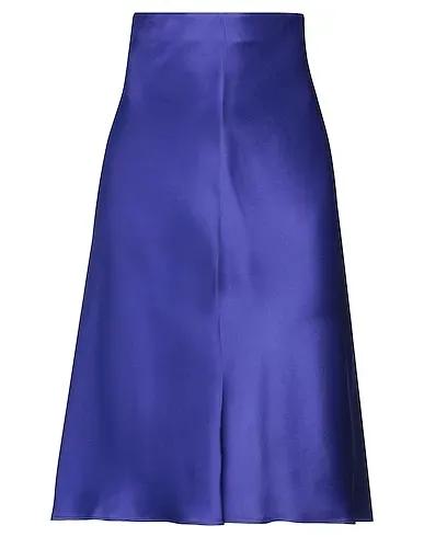 Purple Satin Midi skirt
