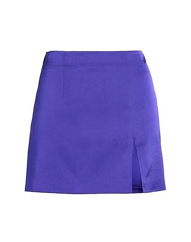 Purple Satin Mini skirt MINI GONNA RASO
