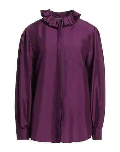 Purple Satin Silk shirts & blouses