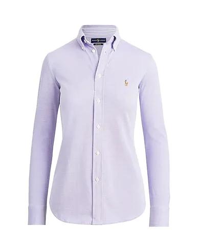 Purple Solid color shirts & blouses KNIT COTTON OXFORD SHIRT
