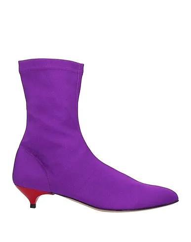 Purple Synthetic fabric Ankle boot