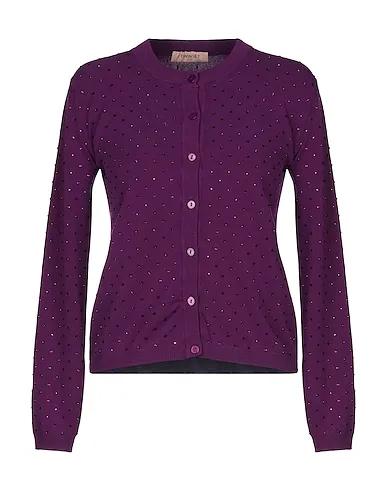 Purple Synthetic fabric Cardigan